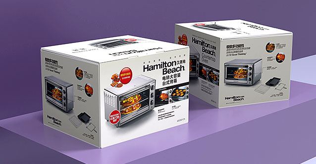 汉美驰 “电转大容量台式烤箱”包装设计完善完毕