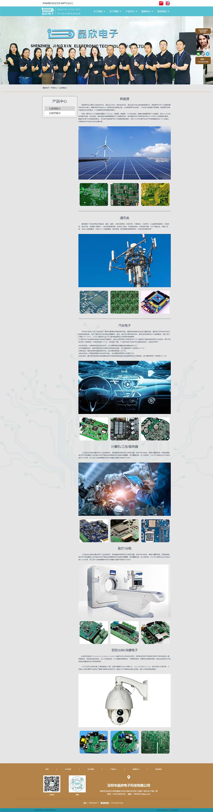 深圳市晶欣电子科技有限公司产品中心-以应用区分